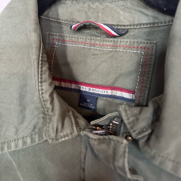TOMMY HILFIGER Army Green Military-Style Jacket - Women’s Medium - Picture 5 of 5